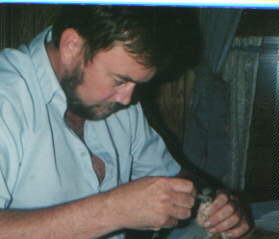 baby bird being fed by a man